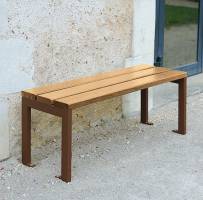 BANQUETTE silaos acier & bois
