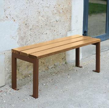 BANQUETTE silaos acier & bois