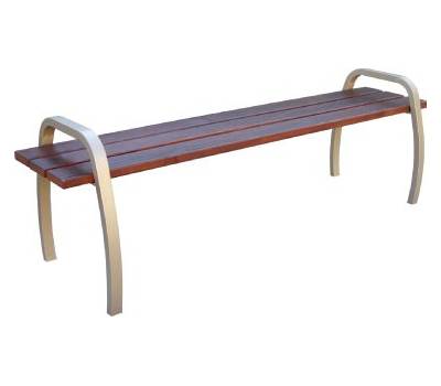 BANC INTERLUDE ACIER & BOIS