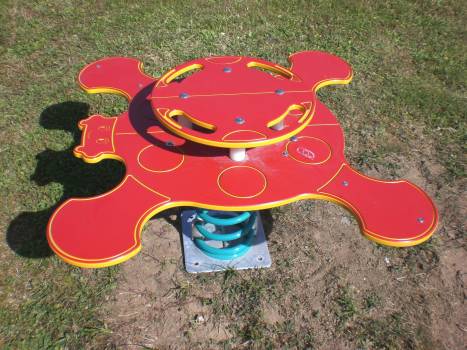 jeu sur ressort "COCCINELLE "