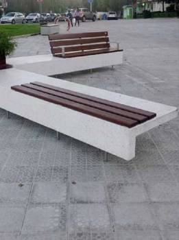 BANQUETTE ELA Béton & bois