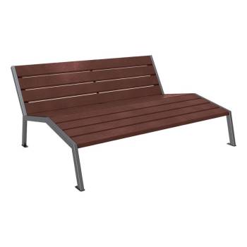 CHAISE LONGUE acier &...
