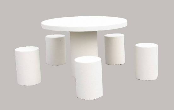 Table de pique nique ronde PMR