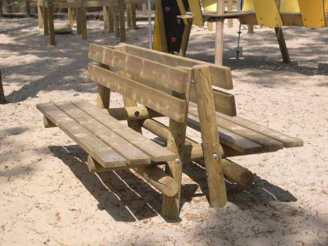 Banc fixe double